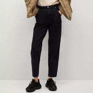 Black Mango Regina High Waisted Mom Jeans